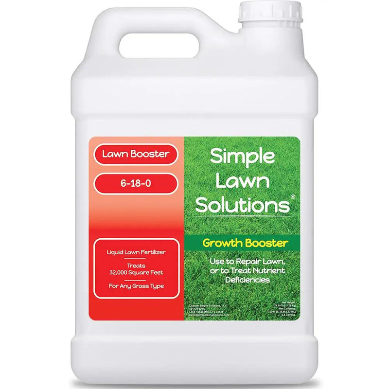 Extreme Grass Growth Lawn Booster- Liquid Spray Concentrated Fertilizer with Humic Acid- Any Grass Type- Simple Lawn Solutions (2.5 Gallon) by GreenHaven Gardens