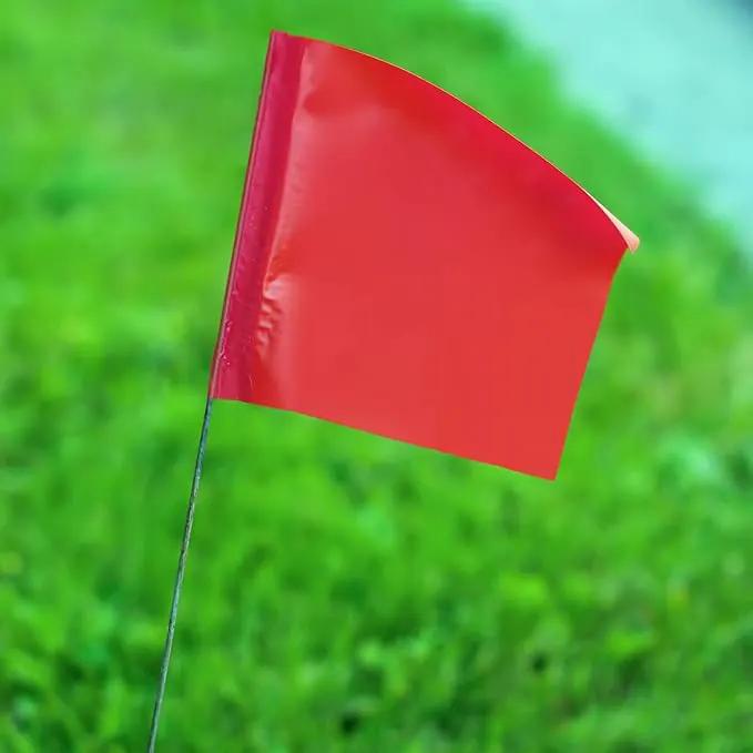 Zozen Marking Flags, Red Color | 1000 Pcs | 15x4x5 Inch, Yard Flags for Lawn & Irrigation & Landscape & Sprinkler & Survey & Dog Training. by GreenHaven Gardens