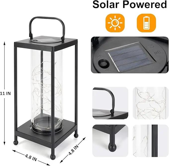 Solar Lanterns Outdoor Hanging - Solar Table Lights Waterproof Landscape Lights - Fairy Lights with 36 Warm White LED Designs for Outdoor Tabletop Patio Garden Yard and Pathway Decoration(1 Pack) by GreenHaven Gardens