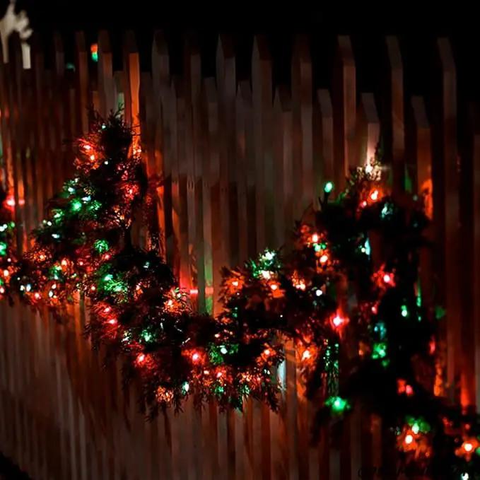 2 Pack 200 LED Solar Christmas Lights Outdoor Waterproof, Solar String Lights for Outside, Solar Outdoor String Light with 8 Lighting Modes for Xmas Tree Wedding Party Yard Decorations (Red and Green) by GreenHaven Gardens