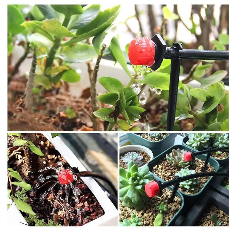 236FT Quick Connect Drip Irrigation Kit, Garden Watering System DIY Automatic Irrigation Equipment Kit for Lawn Raised Bed Greenhouse Plant Watering with 1/4'' Tubing, Drip Emitter, Connector by GreenHaven Gardens