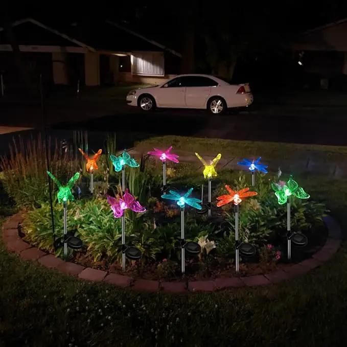 Anordsem Solar Lights Outdoor Decorations: Garden Stake Light Waterproof for Yard Decor Outside - LED Dragonfly Hummingbird Butterfly Lamp for Patio Pathway Home by GreenHaven Gardens