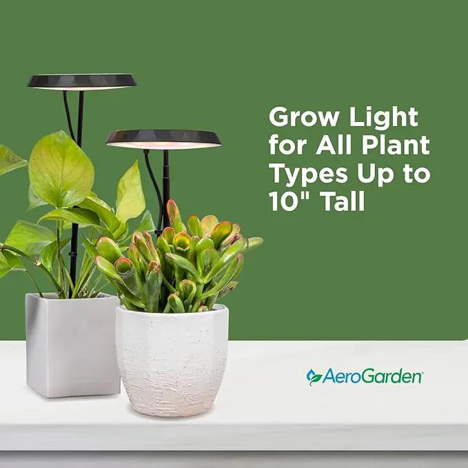 AeroGarden Stem Grow Light for Indoor Plants, Grow Live Plants Anywhere in The Home, Adjustable Light Modes, Black (Only Light) by GreenHaven Gardens