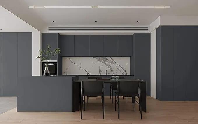 Dimoon 236''x17.7'' Grey Peel and Stick Wallpaper Contact Paper Modern Self Adhesive Wall Paper Removable Renter Friendly Textured Solid Color Shelf Cabinet Vinyl Roll (236''x17.7'',Dark Grey) by GreenHaven Gardens