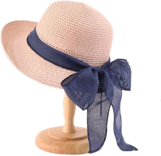 Cyiecw Women Floppy Sun Hats Fashionable Summer Wide Brim Cap BeachStraw Hat UV UPF50 Travel Packable Cotton by GreenHaven Gardens