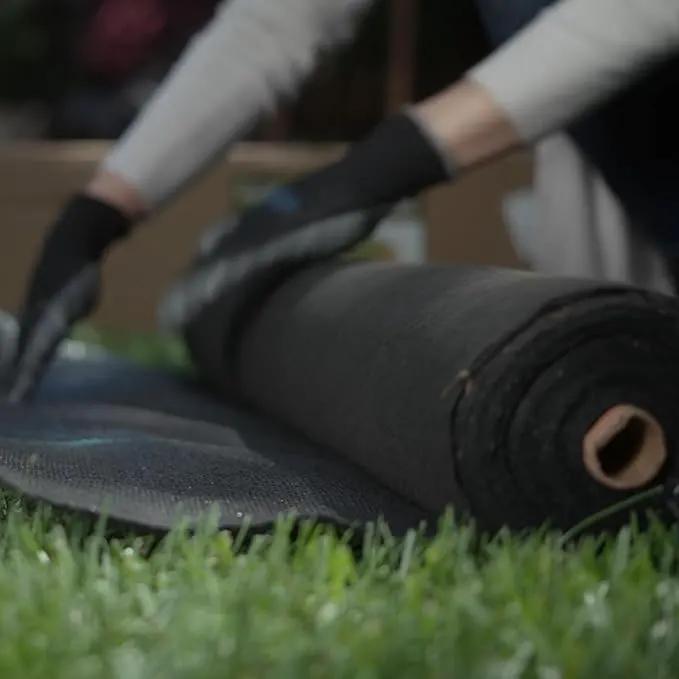 ECOgardener Premium Landscape Fabric, 4ft x 50ft Pro Garden Weed Barrier - Durable & Heavy Duty Weed Block Gardening Mat, Easy Setup by GreenHaven Gardens
