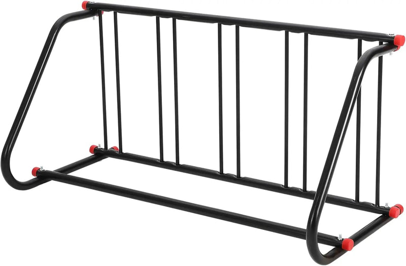 5 Holders Commercial Grid Bike Racks, 60" Length Outdoor Bike Rack, Powder Coated Steel Floor Bike Rack for Garages, Stores, Schools & Universities by GreenHaven Gardens