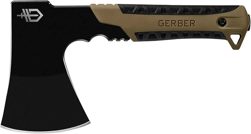 Gerber Gear Pack Hatchet - 3.5" Steel Blade Axe with Full Tang - Survival, Bushcraft and Camping Gear - with Mountable Nylon Sheath by GreenHaven Gardens