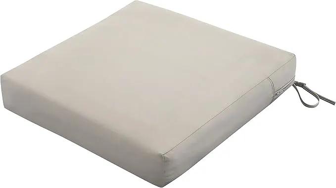 Classic Accessories 62-017-MUSHRM-EC Ravenna Seat Cushion, 21x19x5 Inch (Pack of 1), Mushroom, Patio Loveseat Cushion by GreenHaven Gardens