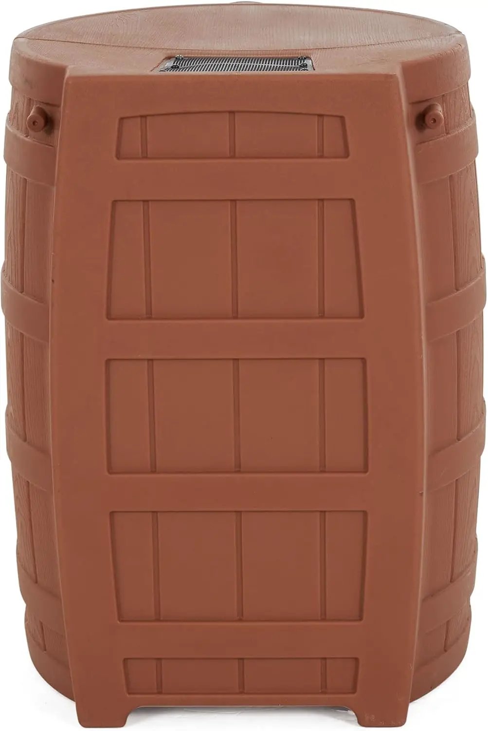 Good Ideas Rain Wizard 50 Gallon Plastic Outdoor Home Rain Barrel Water Storage Collector with Brass Spigot and Flat Back Design, Terra Cotta (2 Pack) by GreenHaven Gardens