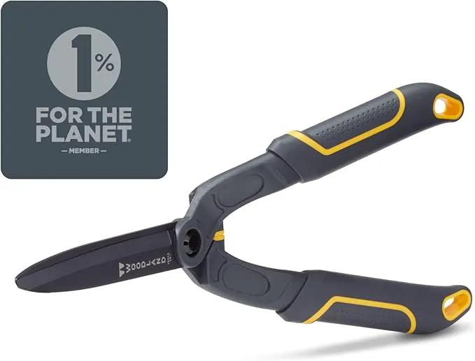 Woodland Tools Duralight Hedge Shears, 16 Inch Lightweight Manual Hedge Clippers with 7.5 Inch Non Stick Blades and Glass-Filled Nylon Handles, Garden Trimmer for Shaping and Precision Cutting by GreenHaven Gardens