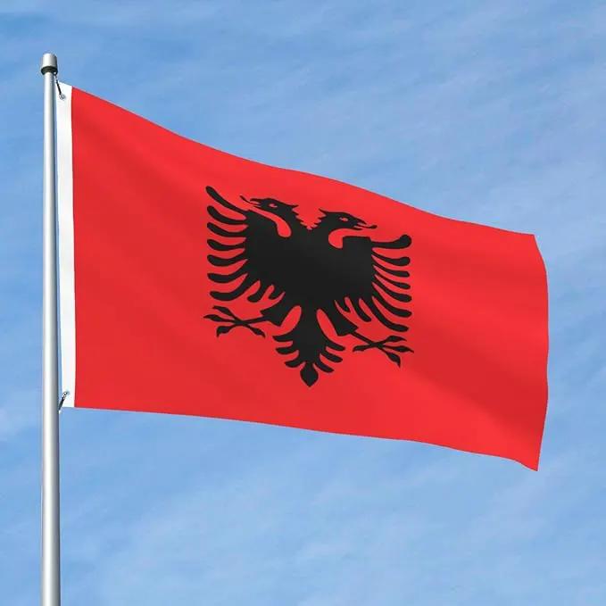 Albania Albanian Flag Garden Yard House 2x3 ft Flags Double Sided Print Banner Indoor Outdoor Party Home Decorations for Boat Dorm House Balcony by GreenHaven Gardens