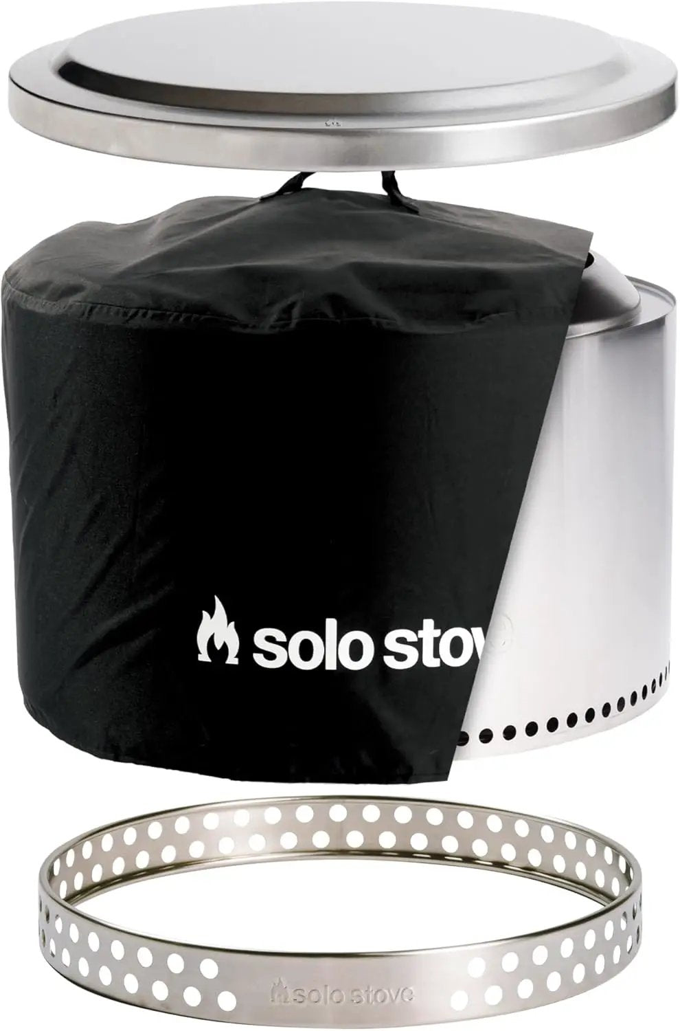 Solo Stove Yukon Amazon Exclusive Bundle | Smokeless Fire Pit with Stand, Lid & Shelter | Wood Burning Stainless Steel Campfire Pit with Ash Pan | Ideal for 6+ People | 27in Dia, 19in H, 59lbs by GreenHaven Gardens