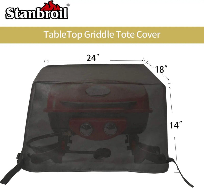 Stanbroil Outdoor Heavy Duty Waterproof Gas Grill Cover for Cuisinart CGG-522 Dual Blaze Two Burner Gas Grill and The CGG-608 Professional Portable Gas Grill, Replacement for Cuisinart CGC-10522 by GreenHaven Gardens