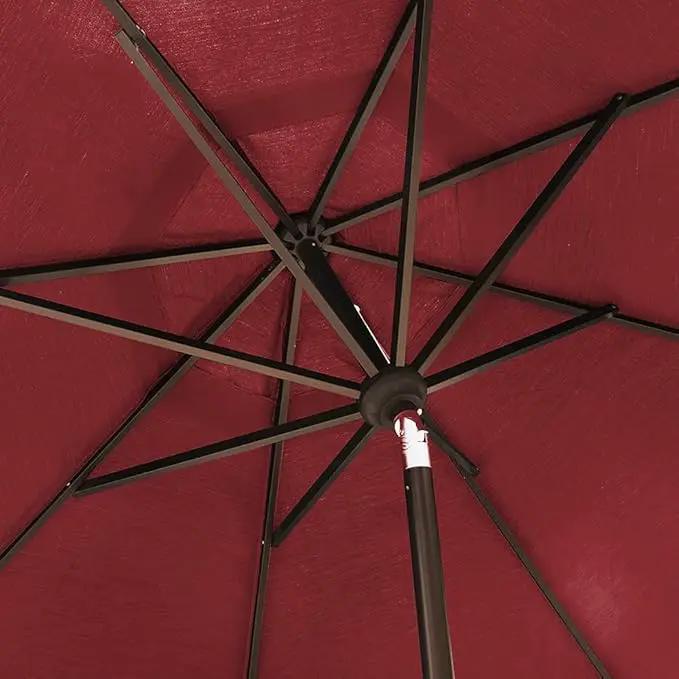 EliteShade USA 10-Year-Non-Fading 10Ft Market Umbrella Patio Umbrella Outdoor Table Umbrella with Ventilation, Burgundy by GreenHaven Gardens