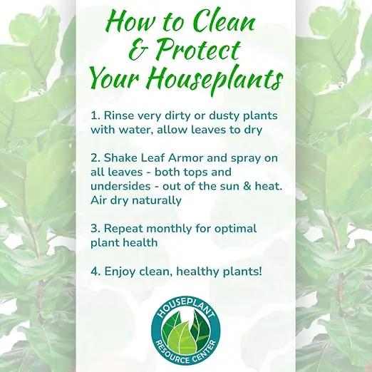 Leaf Armor Spray for Houseplants – Protects Against Fungal Leaf Spots, Bacteria, Pathogens & Yellowing | Gentle & Natural Phosphite Formula | Ready-to-Use | Made in USA – 8 oz by GreenHaven Gardens