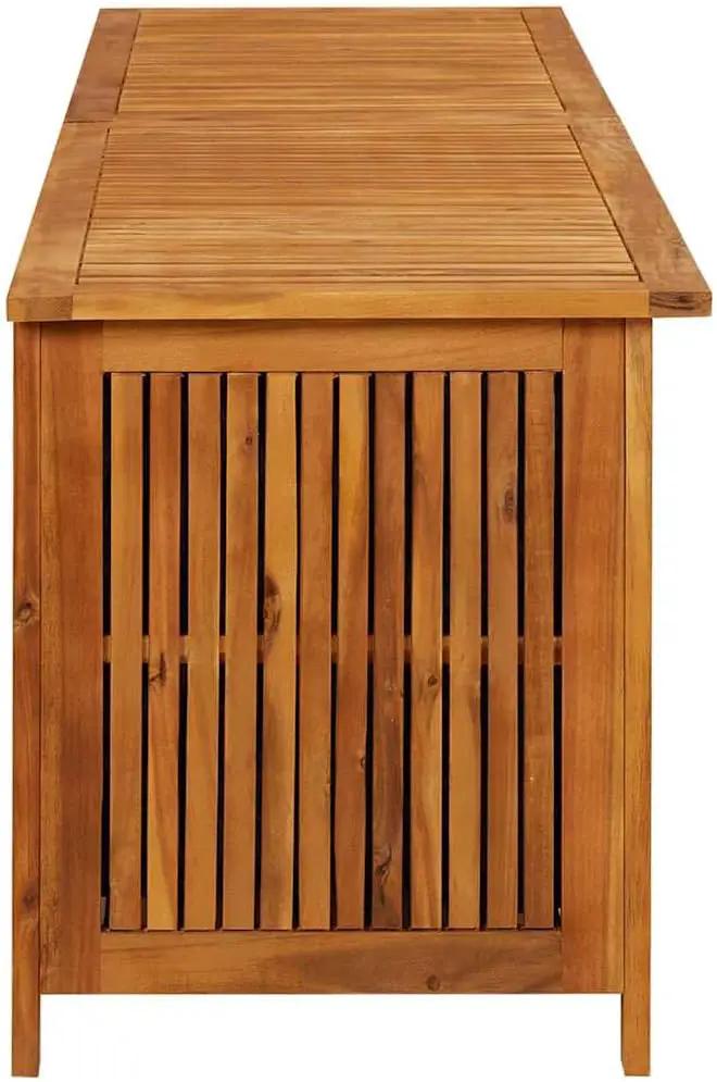 vidaXL Outdoor Storage Box, Deck Box with Gas-Lift Lid, Storage Chest with Water-Resistant Zippered Bag Inside, 78.7''x19.7''x22.8'', Solid Acacia Wood by GreenHaven Gardens