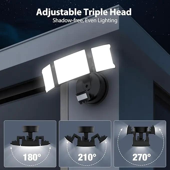 Onforu 65W Motion Sensor Outdoor Lights, 6000lm 6500K Daylight Flood Light Outdoor Motion Sensor, IP65 Waterproof Motion Detected Lights for Outside, Hardwired LED Security Light for Garage Yard by GreenHaven Gardens
