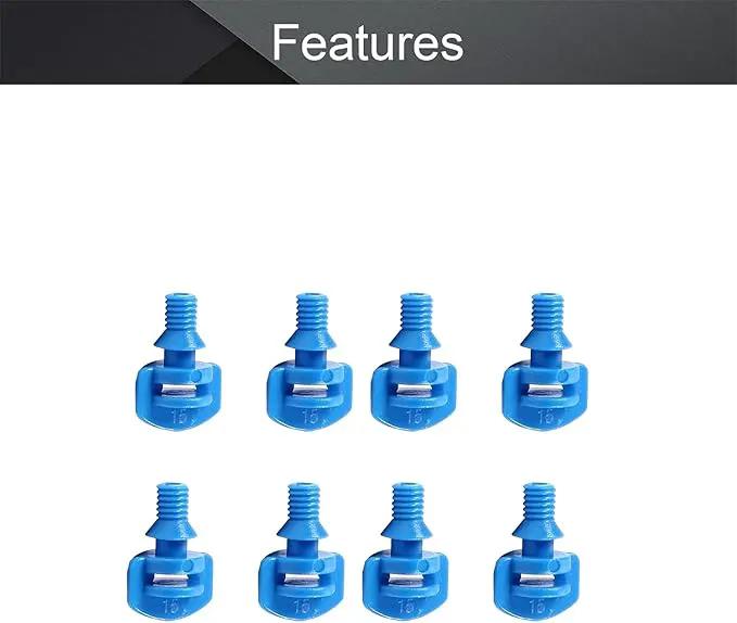 MroMax 25Pcs 360 Degree Micro Sprayer Automizing Sprinkler Nozzle Hydroponic Aeroponic Misters Fan Jet for Miniature Garden Lawn Plant Irrigation System Blue by GreenHaven Gardens