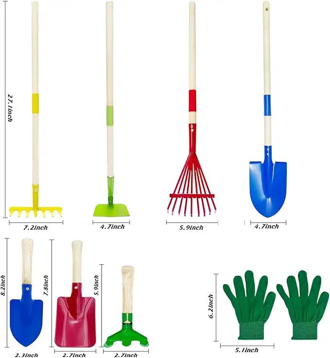 Kids Gardening Tools Outdoor Toys Set Backyard Play Educational STEM Learning Pretend Toys Outdoor Indoor for Toddlers Kids Boys Girls by GreenHaven Gardens