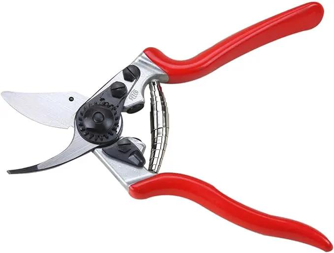 Felco F6 Pruning Shears – 7.7" Swiss-Made Garden Clippers for Medium Hands | Hand Pruners for Gardening | Garden Tool Cutter with Precision Bypass Blade, Forged Aluminum Handles, Replaceable Parts by GreenHaven Gardens