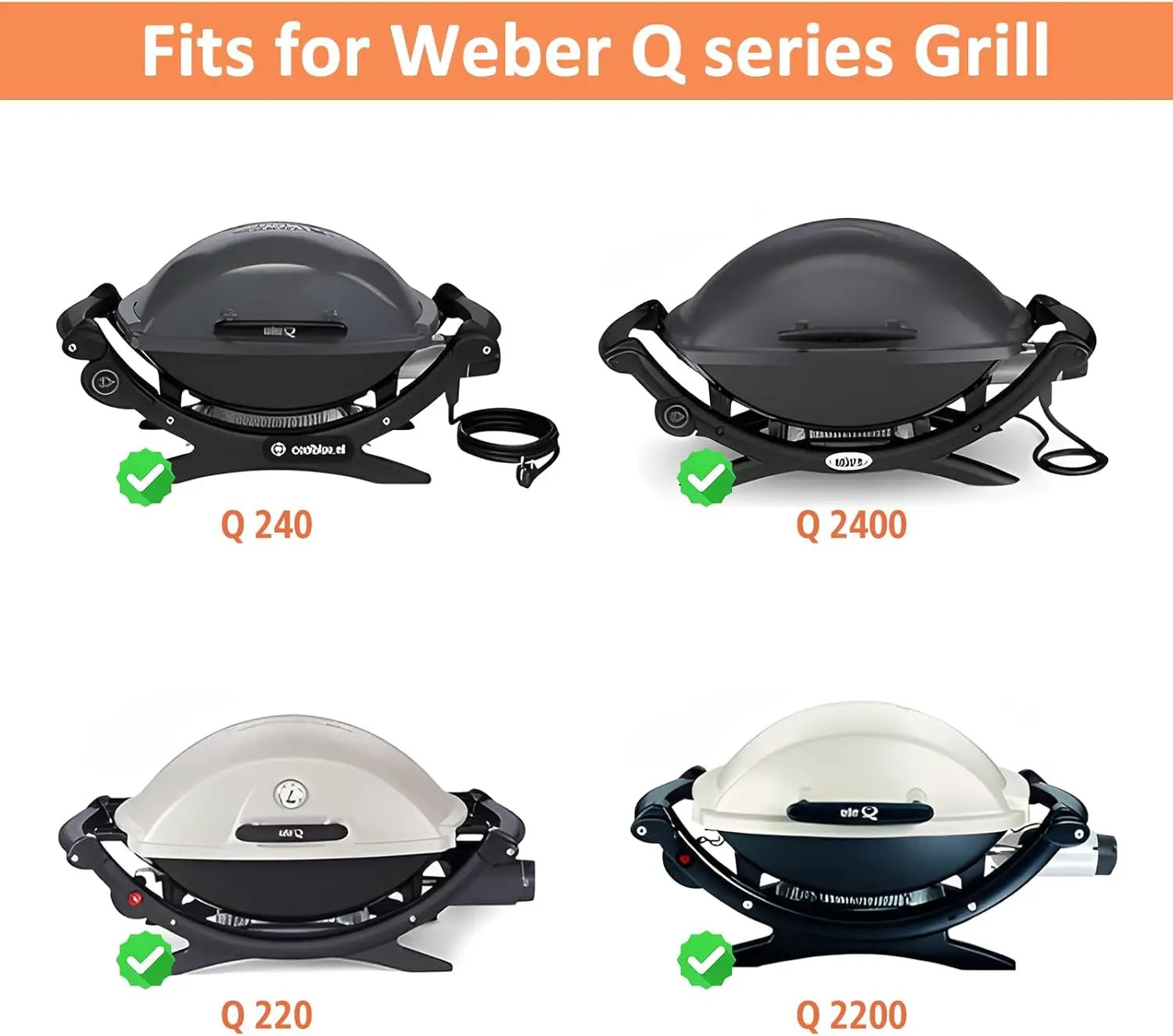 AJinTeby 7583 Cast Iron Griddle for Weber Q2000 Series, for Weber Q200 Q220 Q240 Q2000 Q2200 Q2400 Q2800 Gas Grills Accessories, Replaces for Webber 7645, for Webber Q2200 Grill Parts by GreenHaven Gardens