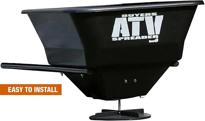 Buyers Products ATVS100 ATV All-Purpose Broadcast Spreader 100 lbs. Capacity with Rain Cover , Black by GreenHaven Gardens
