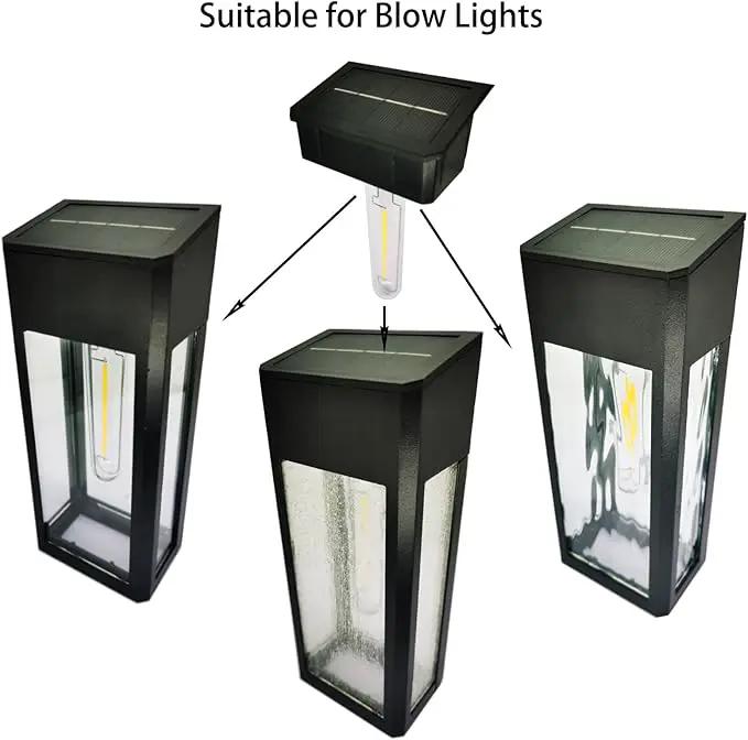 GOODFOEVER 4 Pack Solar Lights for Outdoor Fence and Wall, Waterproof by GreenHaven Gardens