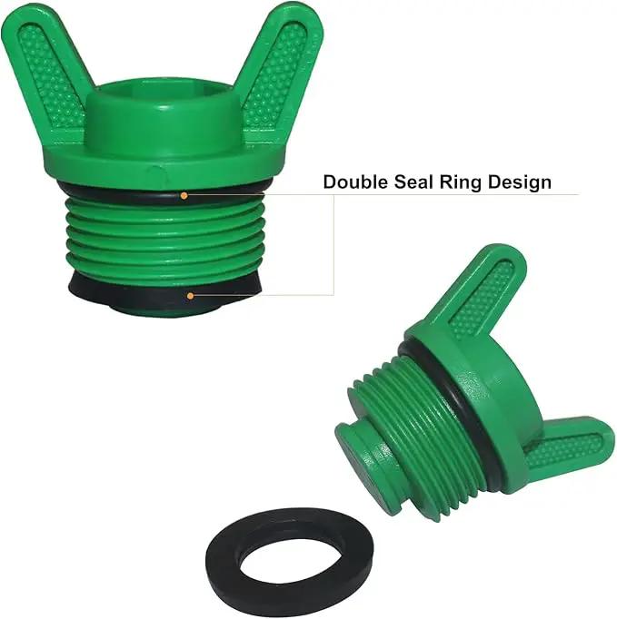 10 Pieces PT Male Thread PPR Pipe Plug Garden Irrigation Tubing Stopper Drain Plugs Caps for Garden Lawn Irrigation Watering Equipment (3/4 inch) by GreenHaven Gardens
