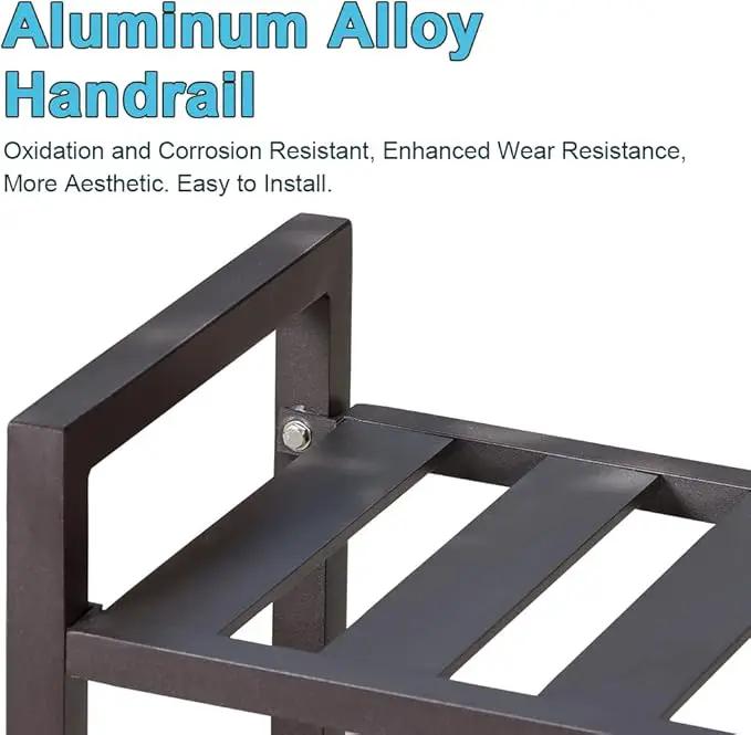 Versatile Indoor/Outdoor Plant Stand – High-Strength Aluminum with 300 LBS Load Capacity - Ideal Decor for Patios, Gardens, Living Rooms | L17.7 x W11.8 x H22 inches by GreenHaven Gardens