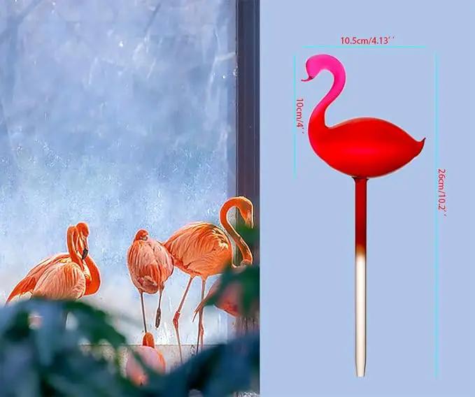 Adabocute Plant Watering Globes, Flamingo Self Watering Globes, Glass Self Watering Planter Insert, Gradient Hot Pink Plant Watering Devices, Automatic Plant Waterer Indoor, Watering Bulbs, 2 Pack by GreenHaven Gardens