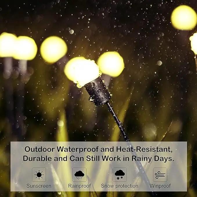 ANTQUE 8 Pack Swaying Starburst Solar Lights, Vibrant Outdoor Lights, Waterproof Yard Patio Pathway Decoration by GreenHaven Gardens