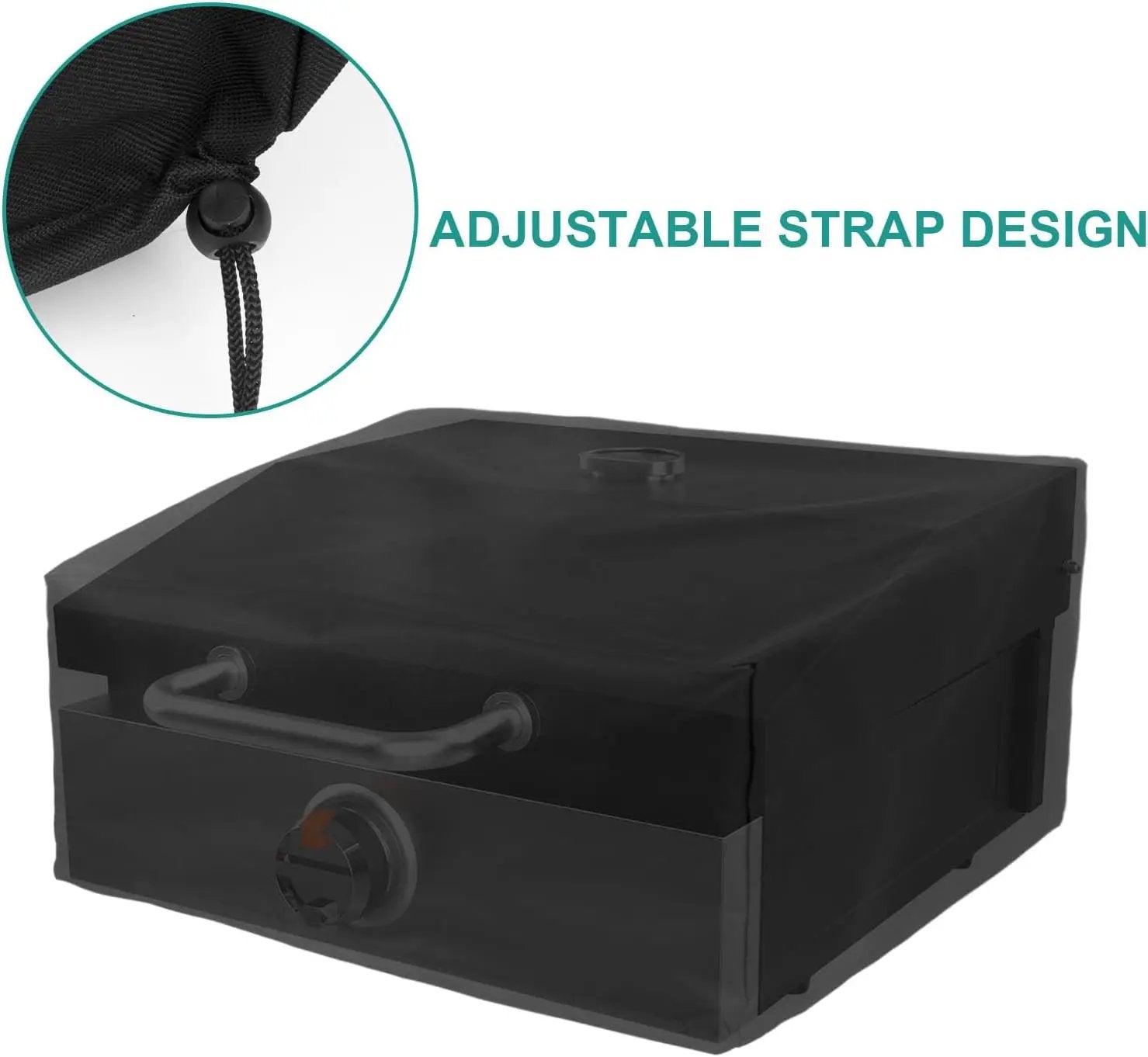 Griddle Lid for Blackstone 17 Inch Adventure Ready 1832 Tabletop Griddle, 1650 Flat Top Grill Station, Hinged Lid Hard Cover with Carry bag and Cover for Blackstone Flat Top Grill by GreenHaven Gardens