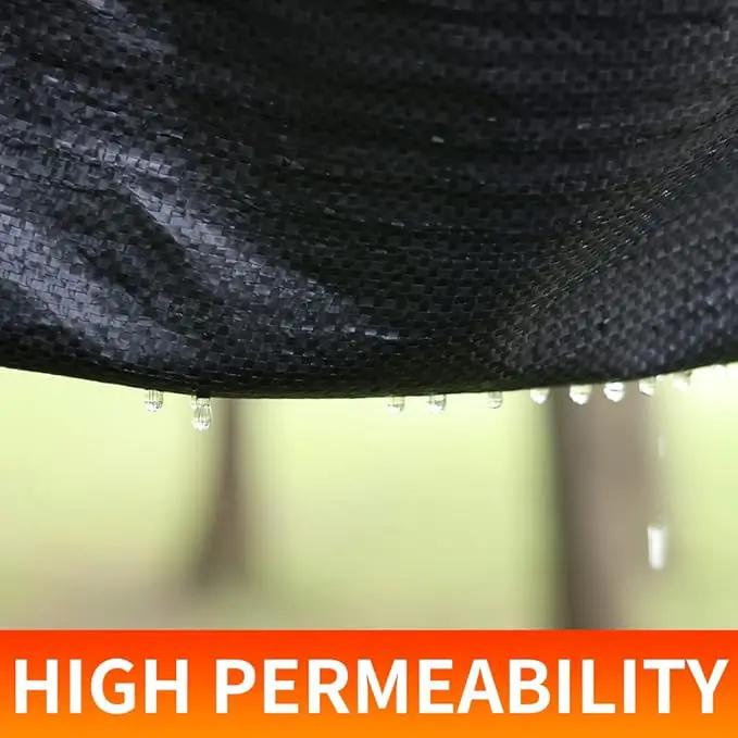 LIUJIAYI 2.4oz-5FTx500FT Weed Barrier Landscape Fabric - Durable Weed Block Gardening Ground Cover Mat, Woven Geotextile Fabric for Underlayment, Commercial Driveway Stabilization, Weed Control Cloth by GreenHaven Gardens