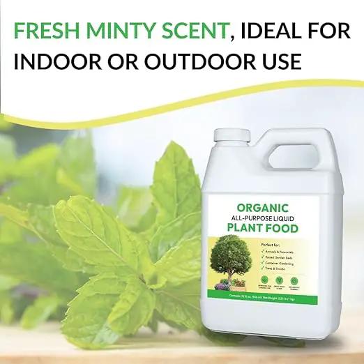 FOOP Organic All-Purpose Liquid Plant Food - Use on All Outdoor Plants: Flower Beds, Vegetable Gardens, Container Gardening | Concentrated Liquid Fertilizer (1 Gallon, 2 Pack, Mixes to 256 Gallons) by GreenHaven Gardens