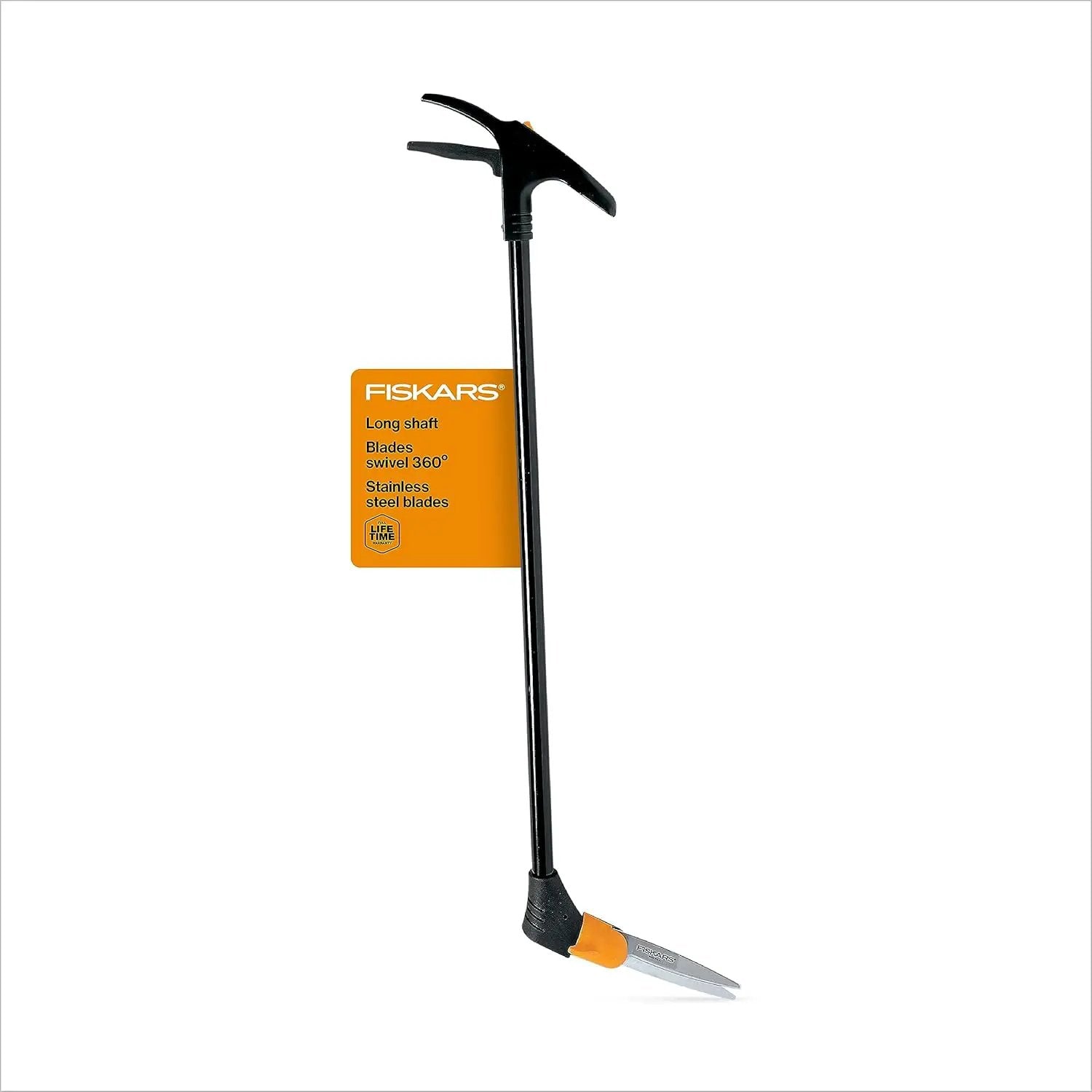 Fiskars Grass Shears, Long Handle, 36" Handle Lawn Shears for Trimming Grass while Standing, Lawn Cutter with 360-Degree Swivel Blade by GreenHaven Gardens