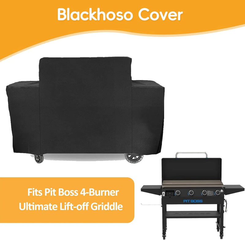 Grill Cover for Pit Boss 4-Burner Ultimate Lift-Off Griddle, Waterproof UV Resistant PitBoss Cover, Outdoor Grill Cover for Pit Boss Sierra 4B Ultimate Griddle by GreenHaven Gardens