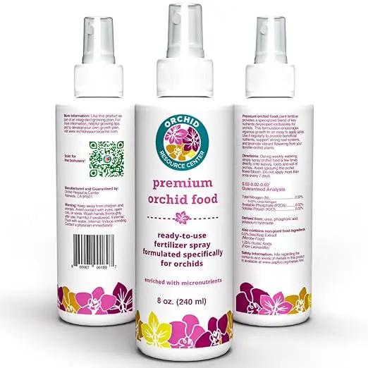 Orchid Fertilizer Spray – Nourishing Liquid Plant Food Mist for Healthy Orchids – Easy-to-Use Nutrient Boost for Vibrant Blooms & Healthy Roots – Made in USA – 8 oz by GreenHaven Gardens