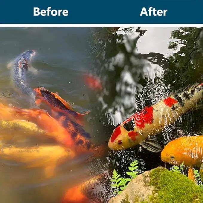 White Koi Pond Filter Pad Fine Bulk - Cut to Fit - Durable Fish Pond Filter Media - Water Garden Aquariums Filter Material - 23.6" x 12" x 3/5" - 4/5" Thickness - 3 Pack by GreenHaven Gardens