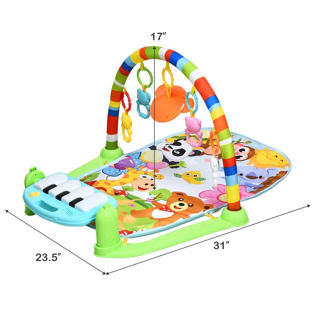 Baby Kick and Play Piano Gym Activity Play Mat by DirectDeals