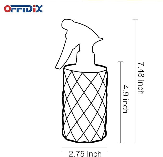 OFFIDIX Glass Spray Bottle, Plant Mister,Pressure Watering Can, Water Spray Bottle with Adjustable Nozzle, 0.35L/11.8oz Handheld Spray Bottles for Outdoor Indoor Garden, Plants, Cleaning Solutions by GreenHaven Gardens