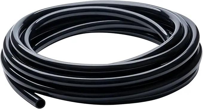 Black Vinyl Tubing 1/2” ID × 5/8” OD - 10 Feet PVC Flexible Plastic Tube Hybrid Hose, Transfer Water Air Oil for Pond Fountain Garden, Non-toxic and BPA free by GreenHaven Gardens