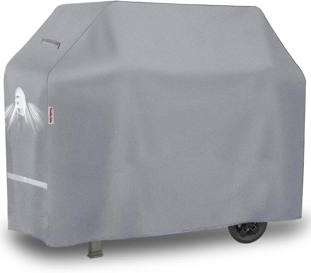 BBQ Grill Cover, 64 Inch Heavy Duty Waterproof 4-6 Burner Barbecue Gas Grill Covers for Weber Genesis Char-Broil Brinkmann, Gray by GreenHaven Gardens