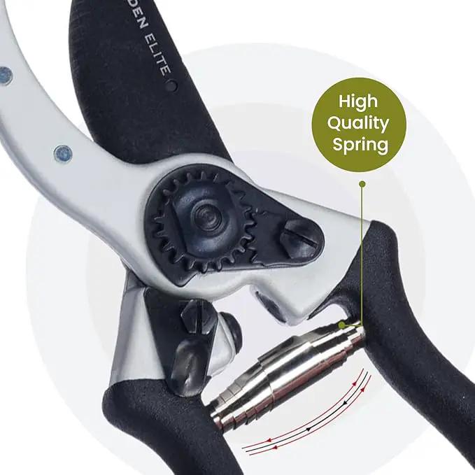 Garden Elite’s Alpha Six Bypass Pruning Shears with PVC Handles - Premium Garden Tools for Effortless Cutting Experience – Includes High-Performance Garden Clippers for Precise Trimming & Extra Blade by GreenHaven Gardens