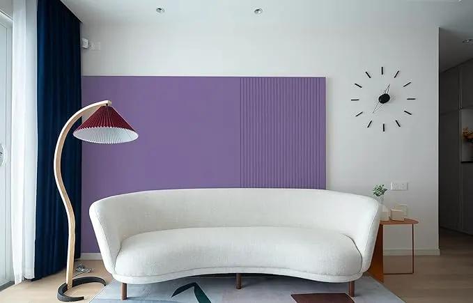 Dimoon 118''x17.7'' Purple Peel and Stick Wallpaper Contact Paper Modern Self Adhesive Wall Paper Removable Renter Friendly Textured Solid Color Shelf Cabinet Vinyl Roll (118''x17.7'',Dark Purple) by GreenHaven Gardens