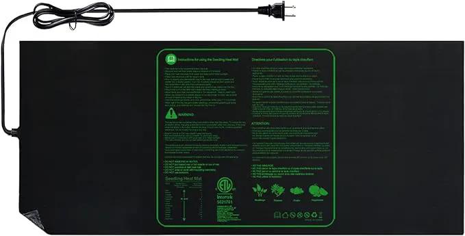 Upgrade 48"x20" Durable Waterproof Seedling Heat Mat with ETL Certified, Warm Hydroponic Heating Pad for Germination,Indoor Plant Gardening and Cutting, Brewing and Seed Starting Greenhouse by GreenHaven Gardens