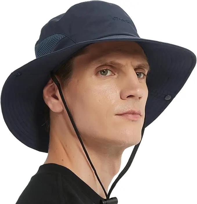 Fishing Hat, UPF50+ Wide Brim Sun Hat for Men Women, UV Protection Hiking Beach Bucket Hats Summer Safari Hat by GreenHaven Gardens