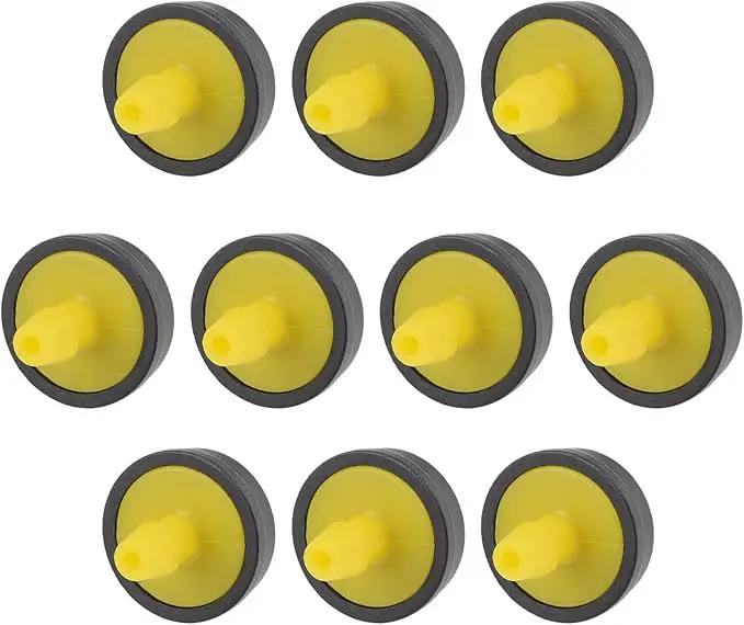 METALLIXITY Pressure Compensating Dripper, (5 Gallon Per Hour) 15Pcs, Plastic Irrigation Drip Emitters - for Watering Garden Lawn Plants, Yellow by GreenHaven Gardens