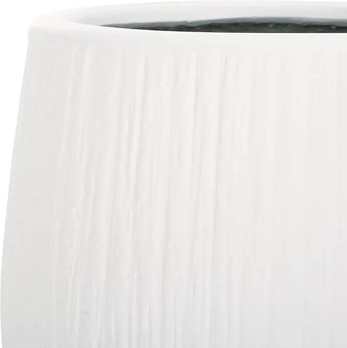 SAFAVIEH Outdoor Collection Francia Modern White Concrete Ficonstone Planter Pot by GreenHaven Gardens
