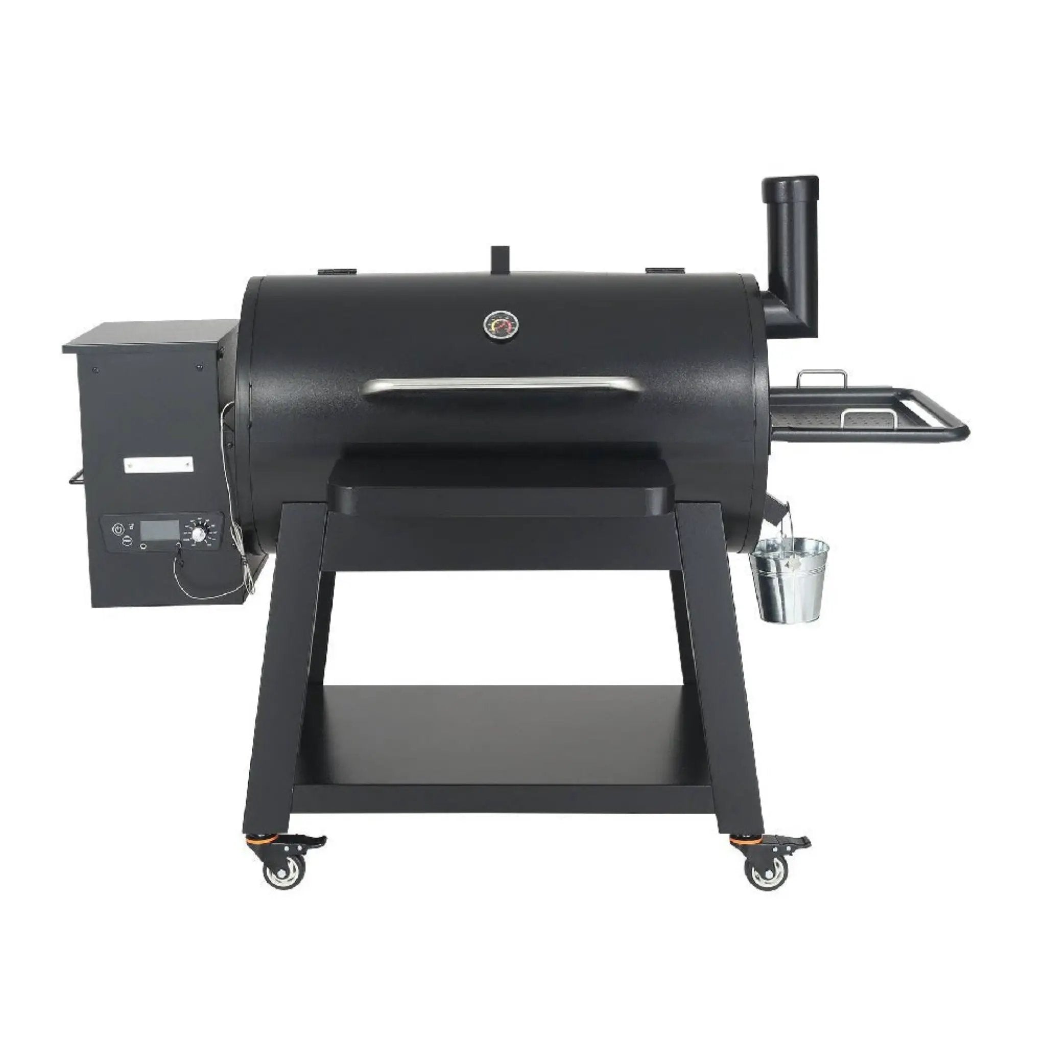 62-Inch Heavy-Duty Portable Wood Pellet BBQ Grill With Cart (SAK91308) by SAKSBY WHOLESALE